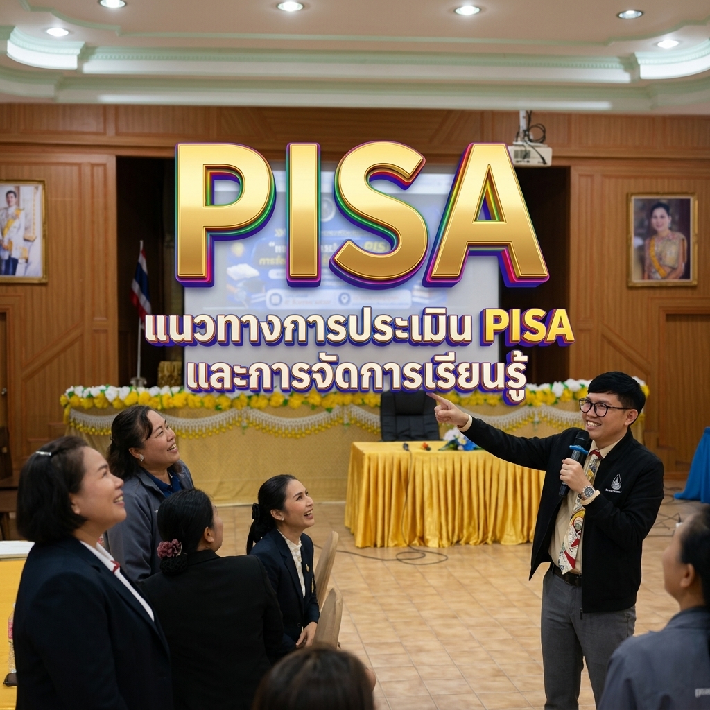บรรยายและฝึกปฏิบัติการออกแบบกิจกรรมการเรียนรู้ PISA